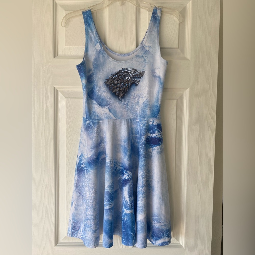 BlackMilk Team Stark Scoop Skater Dress